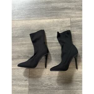 Call It Spring Women's Hailassi Booties Ankle Sock Boot Black Size 7.5 Shoes